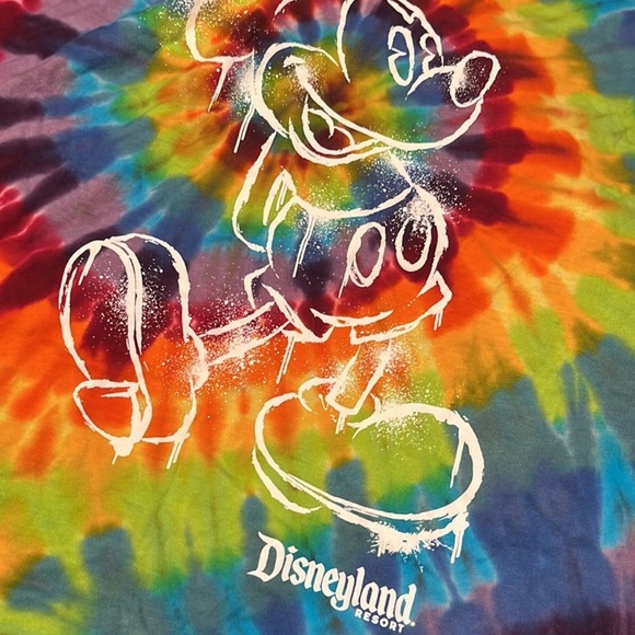 New Disneyland Resort Disney Parks Tye Die Tie Dye T shirt Size Medium - Picture 10 of 15